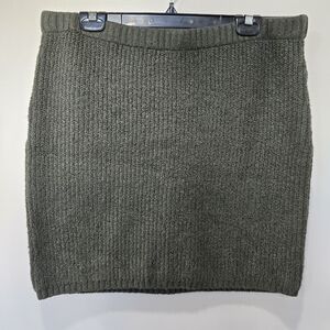 Universal Thread Olive Green Knit Mini Skirt Size L